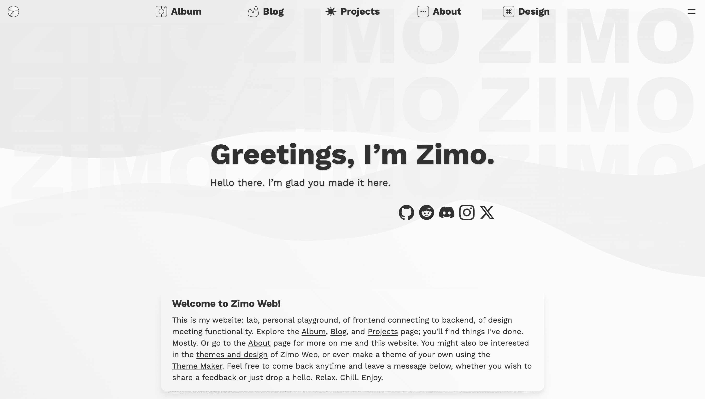 Current Zimo Web.