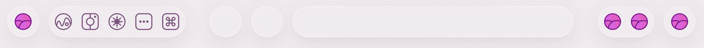 Navigation bar concept.